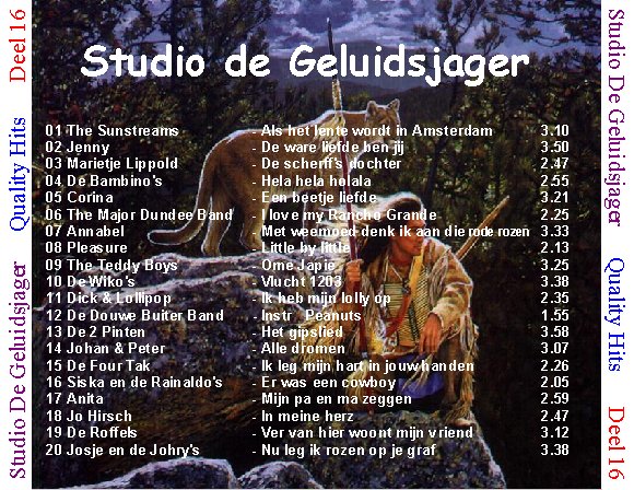 Quality Hits  Geluidsjager Deel 16 : Back